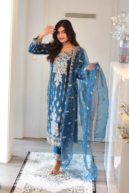 Bahara - Luxury Party & Wedding Dress - Blue