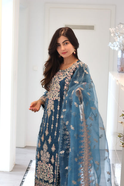 Bahara - Luxury Party & Wedding Dress - Blue