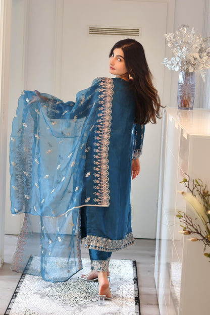 Bahara - Luxury Party & Wedding Dress - Blue