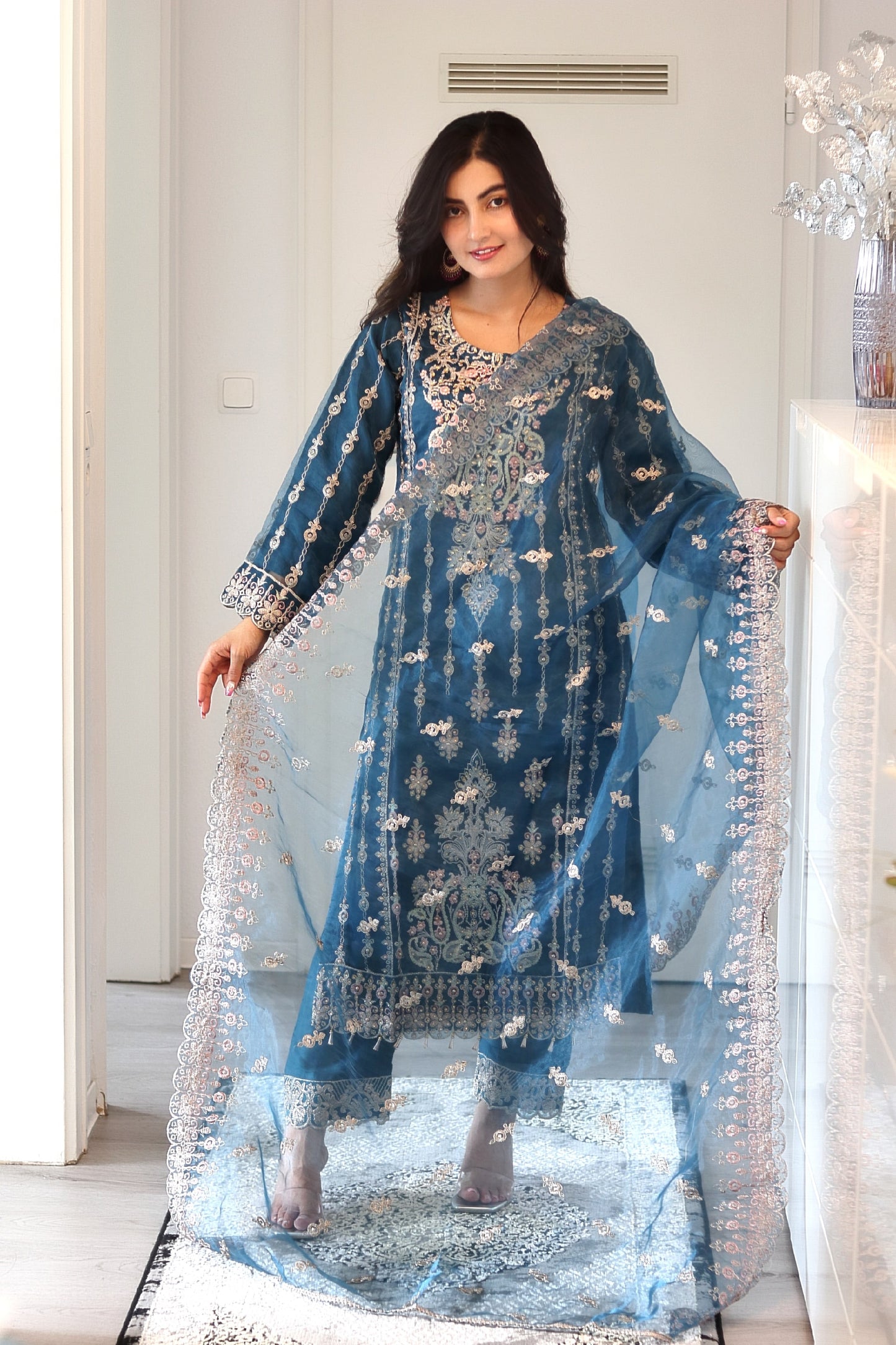 Bahara - Luxury Party & Wedding Dress - Blue