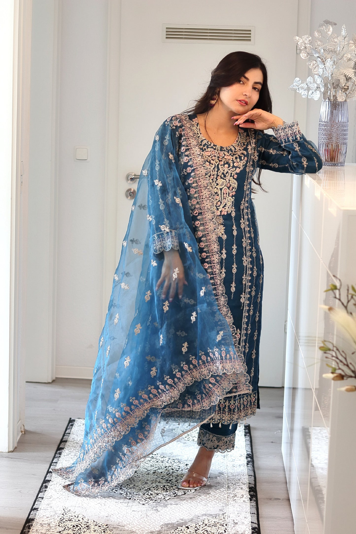 Bahara - Luxury Party & Wedding Dress - Blue