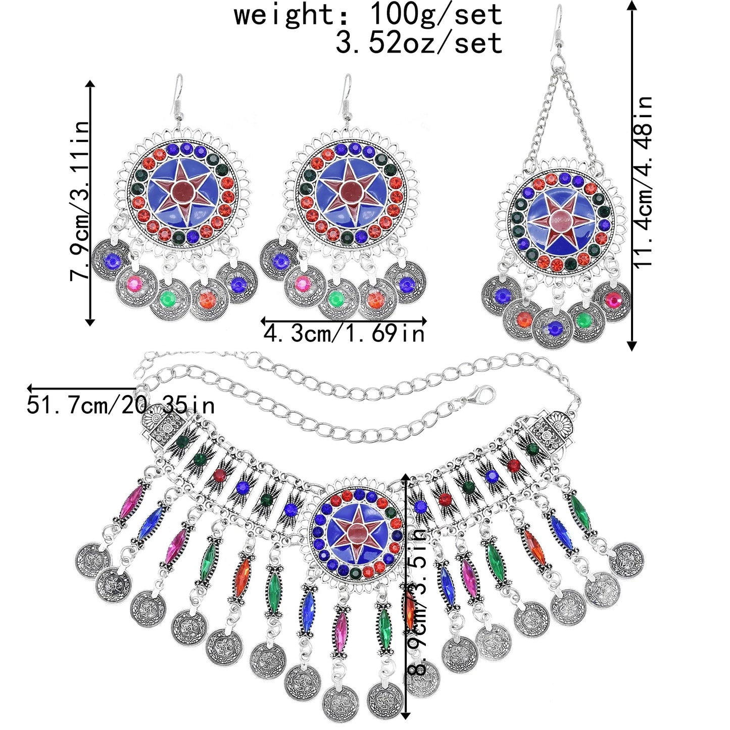 Afghan Ethnic Tribal Vintage Jewelry Set