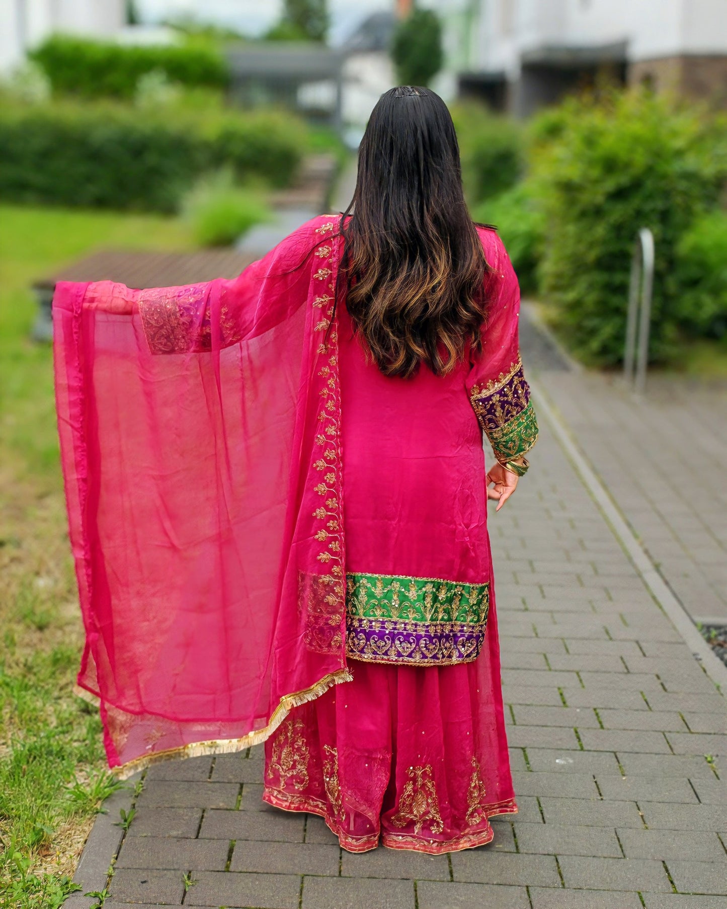 Rang-e-Noor – Luxury Chiffon Dress - Pink