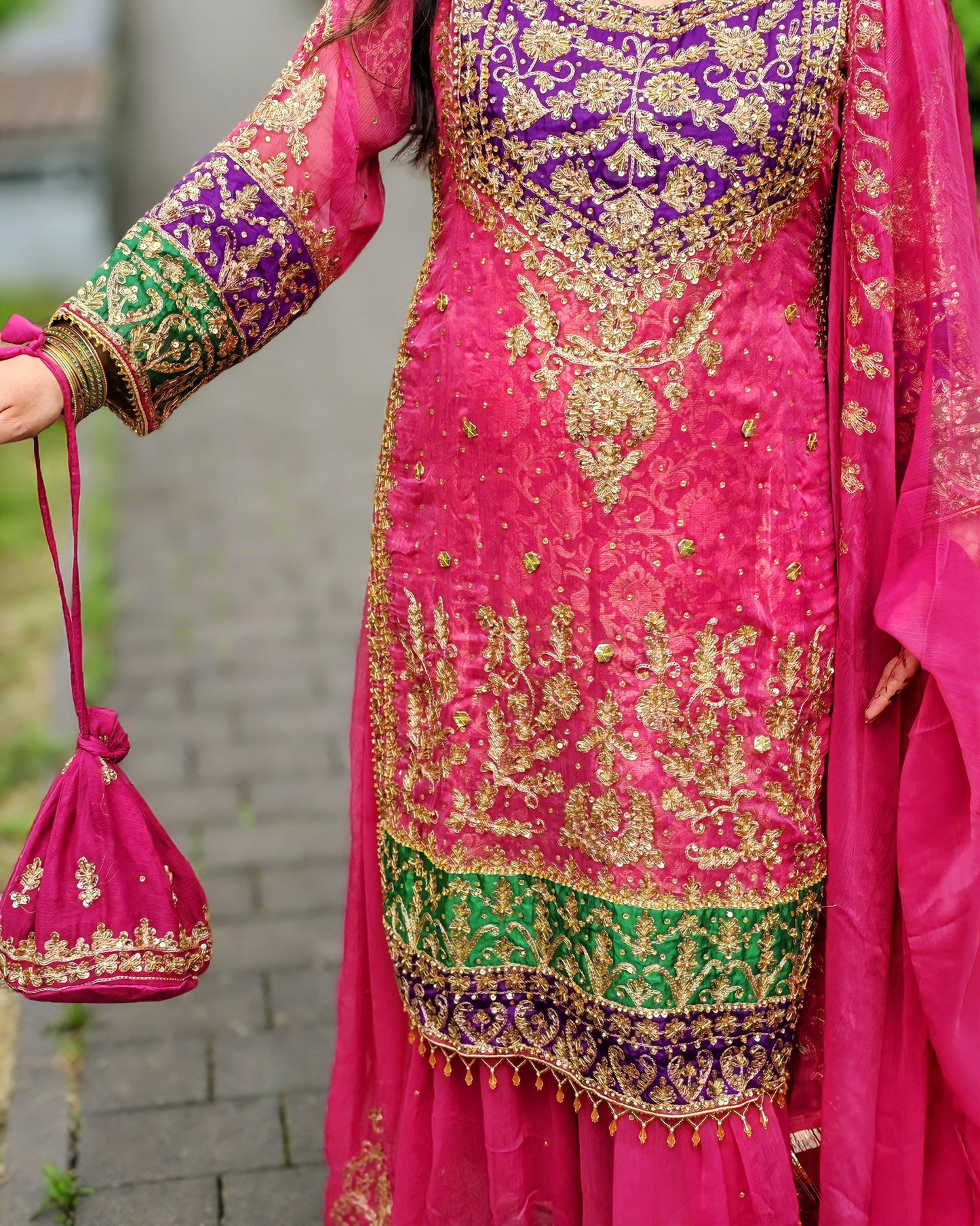 Rang-e-Noor – Luxury Chiffon Dress - Pink