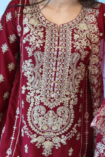 Bahara - Luxury Party & Wedding Dress - Red