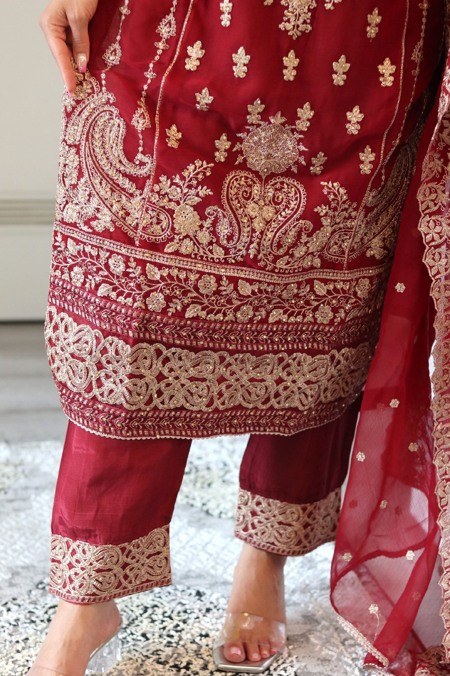 Bahara - Luxury Party & Wedding Dress - Red