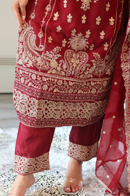 Bahara - Luxury Party & Wedding Dress - Red