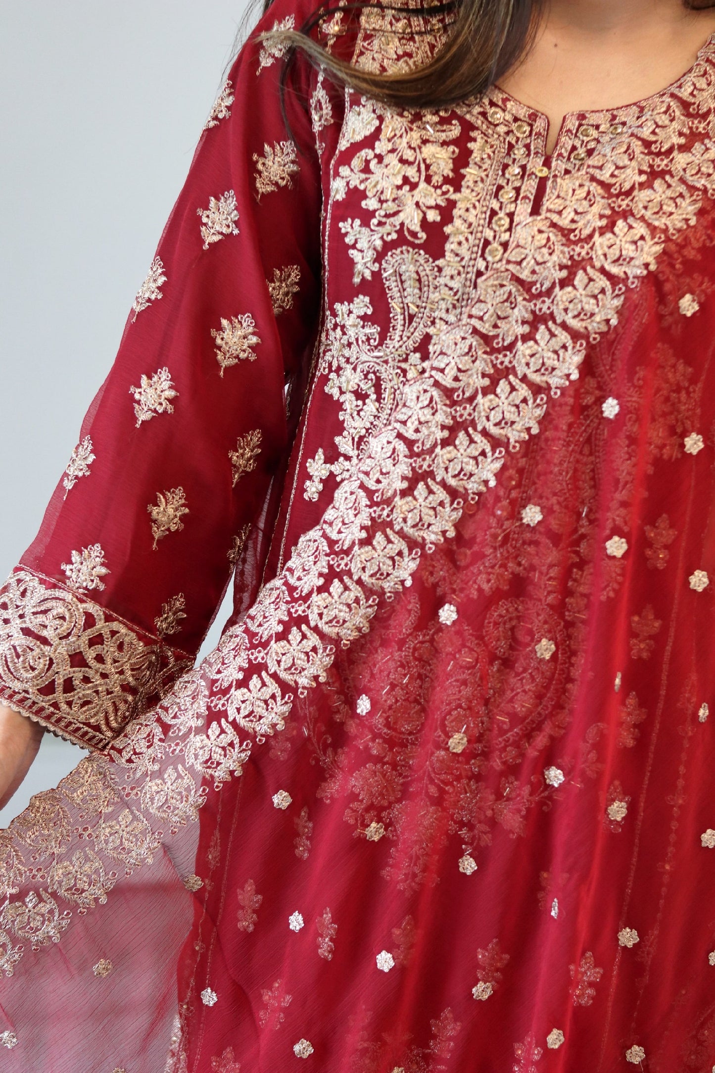 Bahara - Luxury Party & Wedding Dress - Red