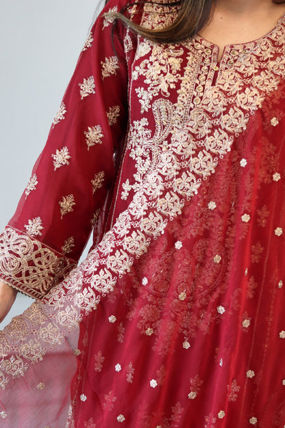 Bahara - Luxury Party & Wedding Dress - Red