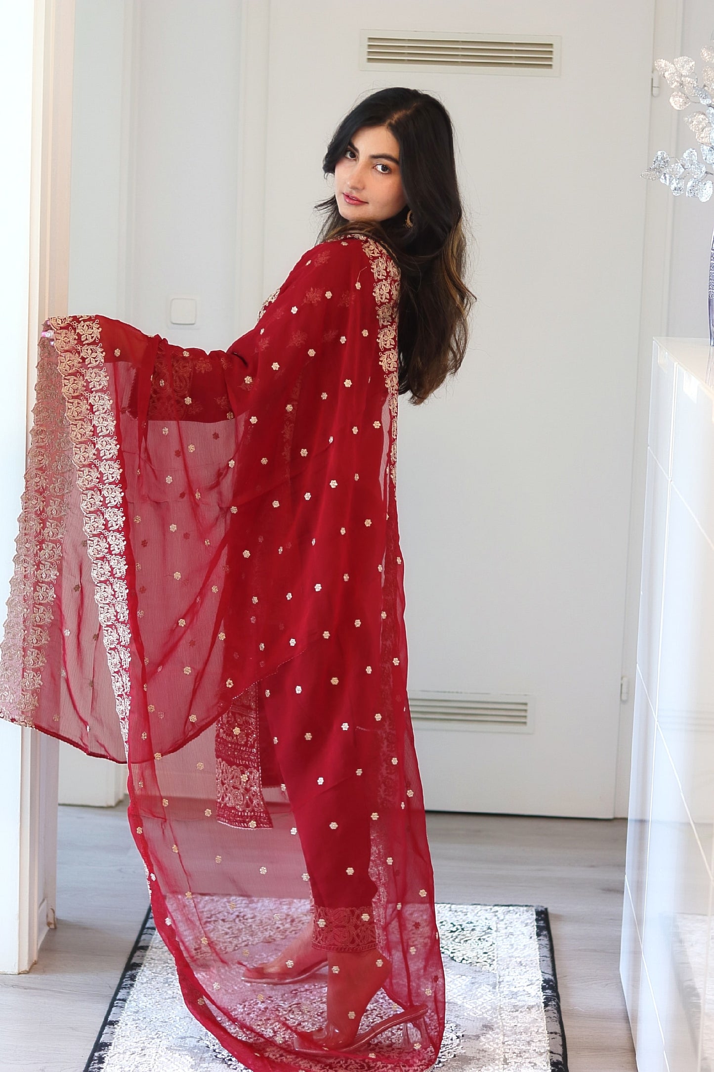 Bahara - Luxury Party & Wedding Dress - Red