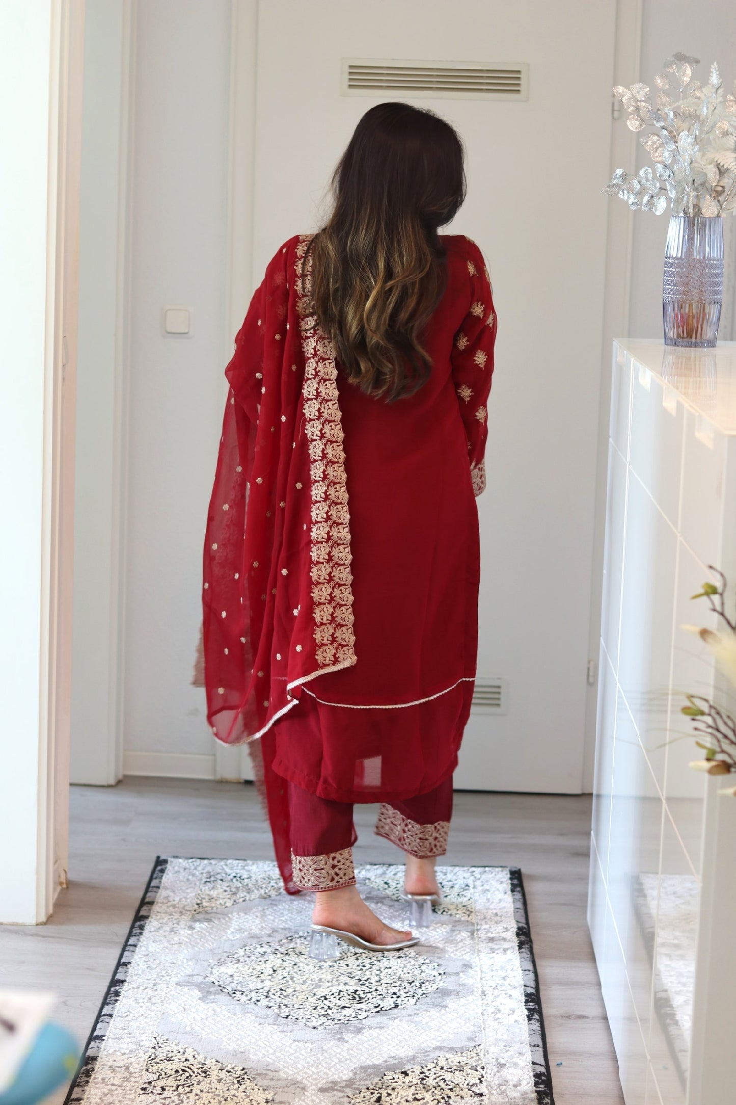 Bahara - Luxury Party & Wedding Dress - Red