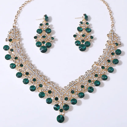 Celestia - Luxury Water Drop Crystal Necklace & Earring Set