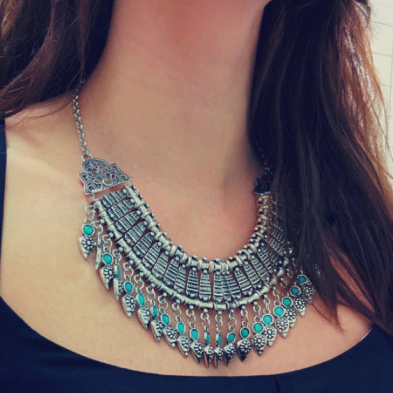 Boho Empress - Ethnic Gypsy Choker Necklace