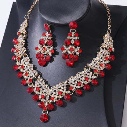 Celestia - Luxury Water Drop Crystal Necklace & Earring Set